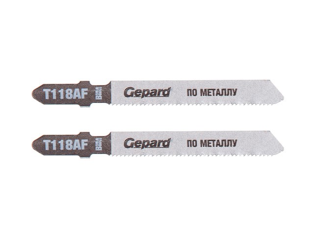 Пилка лобз. по металлу T118AF (2 шт.) GEPARD (пропил прямой, тонкий, для листового металла) (GP0615-18)