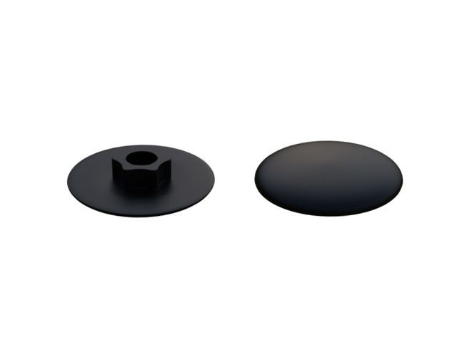 Заглушка для конфирмата, декоративная черная (1000 шт в пакете) STARFIX (SM-49889-1000)
